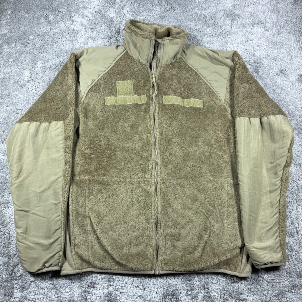 US Military ECWCS Gen III Level 3 Fleece Jacket Mens Medium Long Coyote Tan